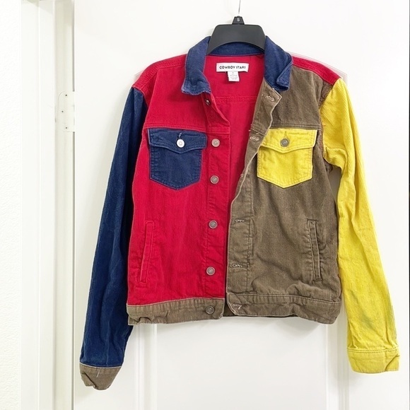 Cowboy Stars color block corduroy jacket - Picture 1 of 5